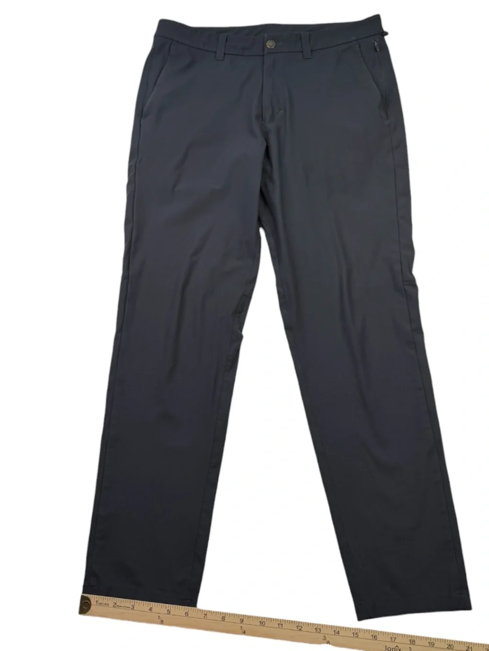 Lululemon Commission Slim Pant 33x29 Warpstreme Gray ABC Mens M5974S